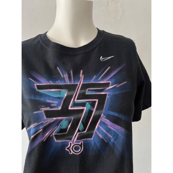 Nike Dri-fit Kevin Durant Short sleeve tee Size M black purple graphic starburst - Picture 4 of 7